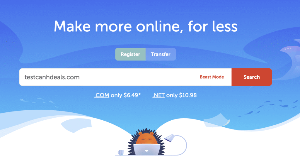 Khuyến mại .COM chỉ 6.49$ ở Namecheap