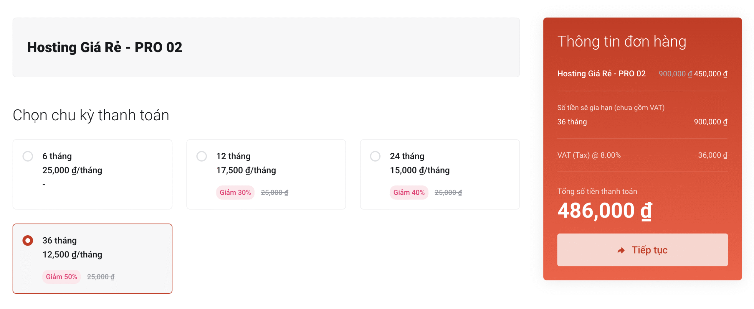 Khuyễn mãi 50% cho Hosting tại BKHOST