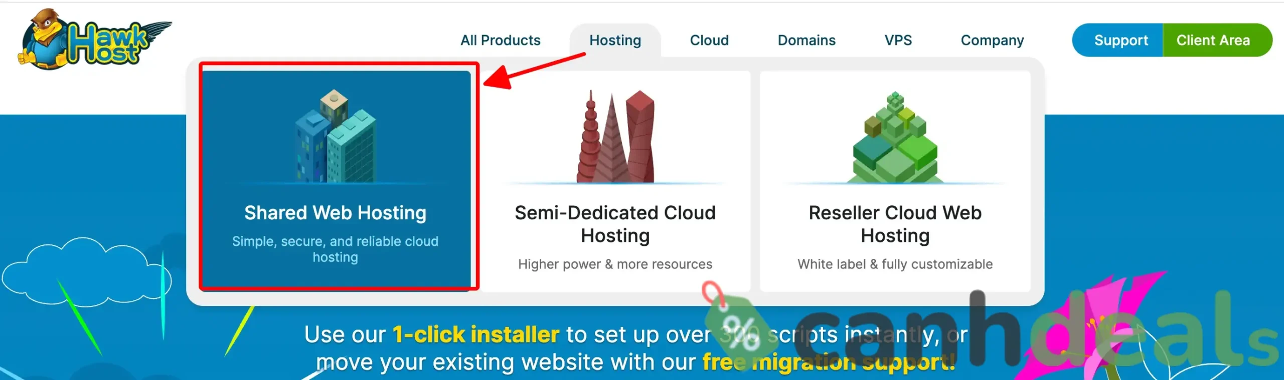 Share web hosting