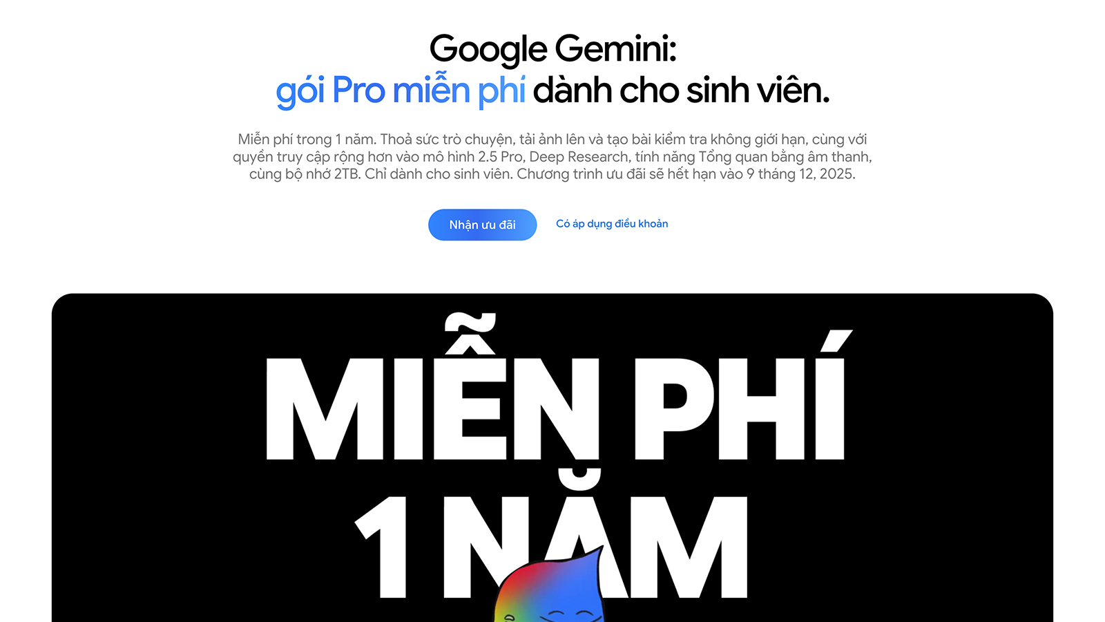 Gemini mien phi sinh vien Viet Nam 1